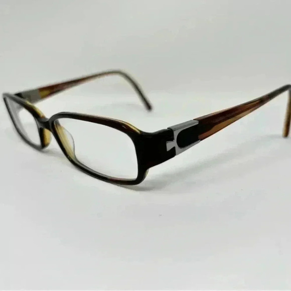 Bulova Eyeglasses TURIN Amber/Gunmetal Frames 51 16 135 - Picture 1 of 8